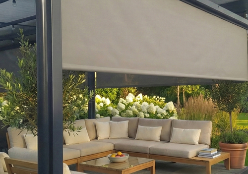 roleta pionowa na taras na linkach fot.1